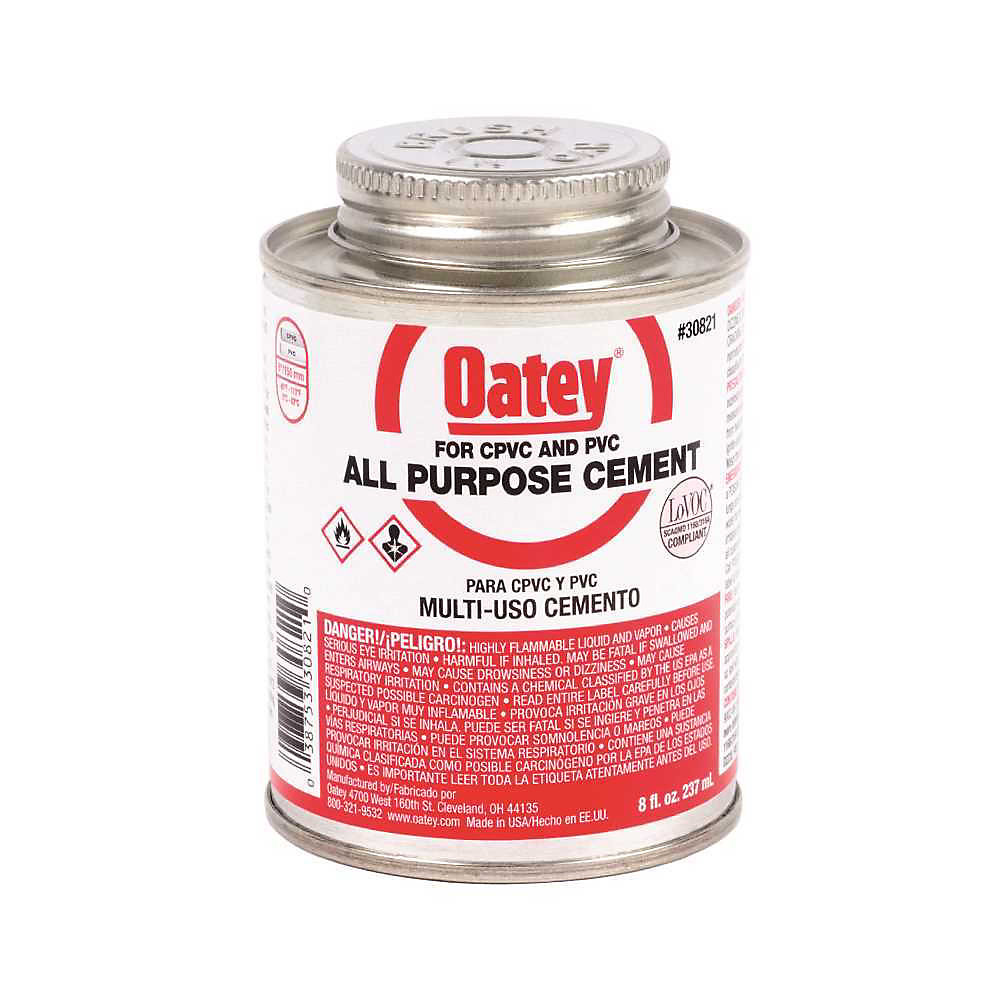 Oatey All Purpose Cement, Clear, 8 Oz. | The Home Depot Canada