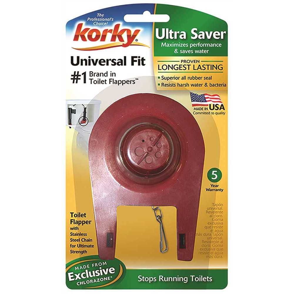 Korky Universal Fit Rubber Toilet Flapper