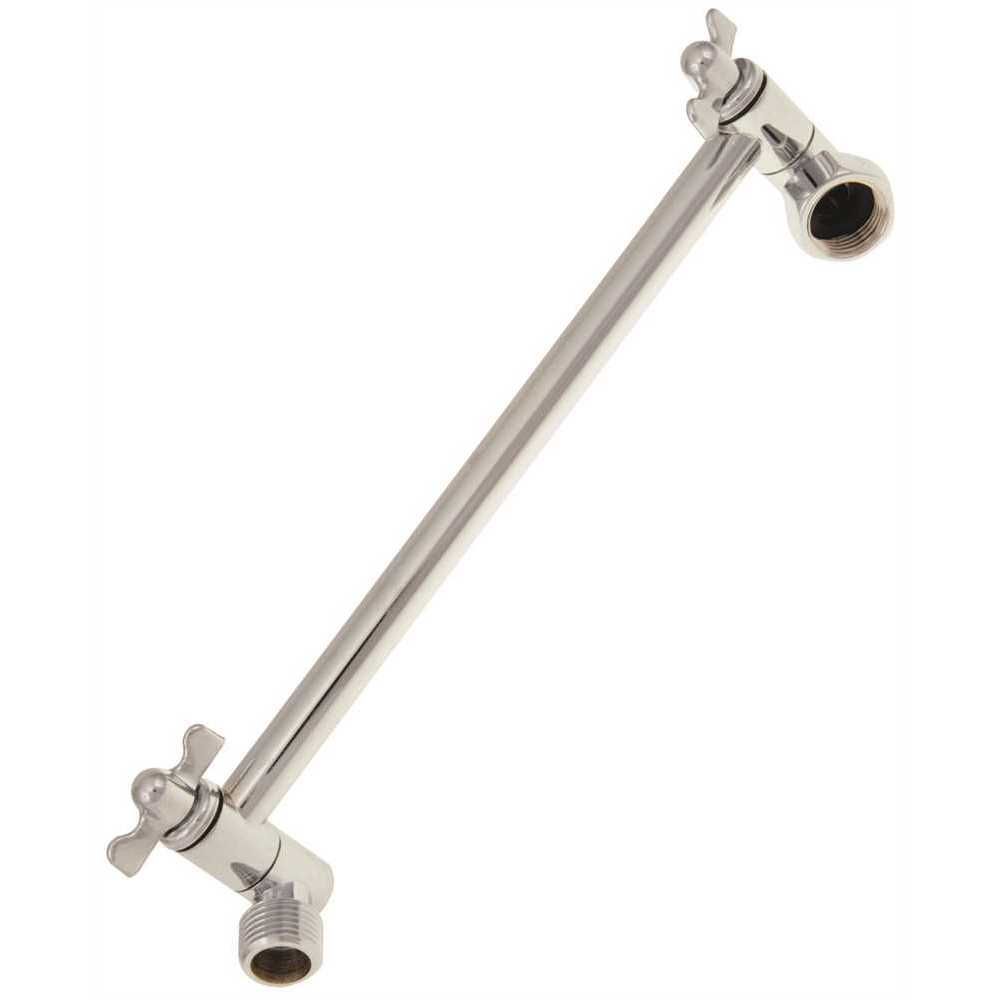 Proplus Adjustable Shower Arm, 1/2 inch Ips X 11 inch Chrome The Home