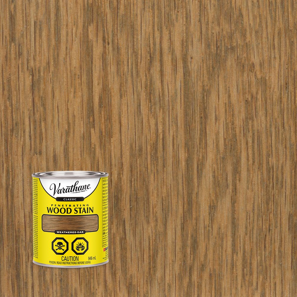 Varathane Classic Wood Stain Weathered Oak 946ml The Home