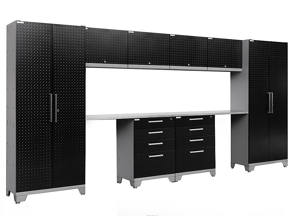 Newage Products Performance 2 0 Diamond Plate Storage Cabinets In