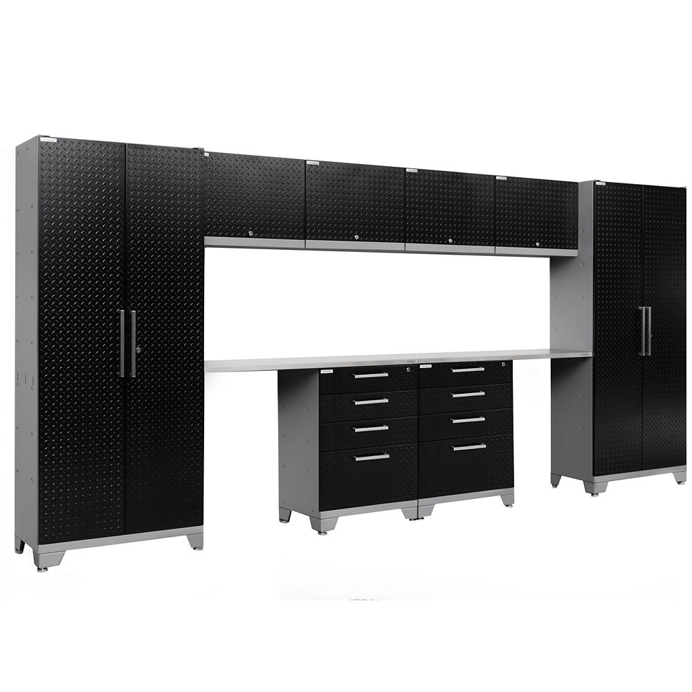 Newage Products Performance 2 0 Diamond Plate Storage Cabinets In