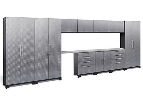 Newage Products Performance 2 0 Diamond Plate Storage Cabinets In Newage Products Performance 2 0 Diamond Plate Storage Cabinets In Silver 12 Piece Set The Home Depot Canada