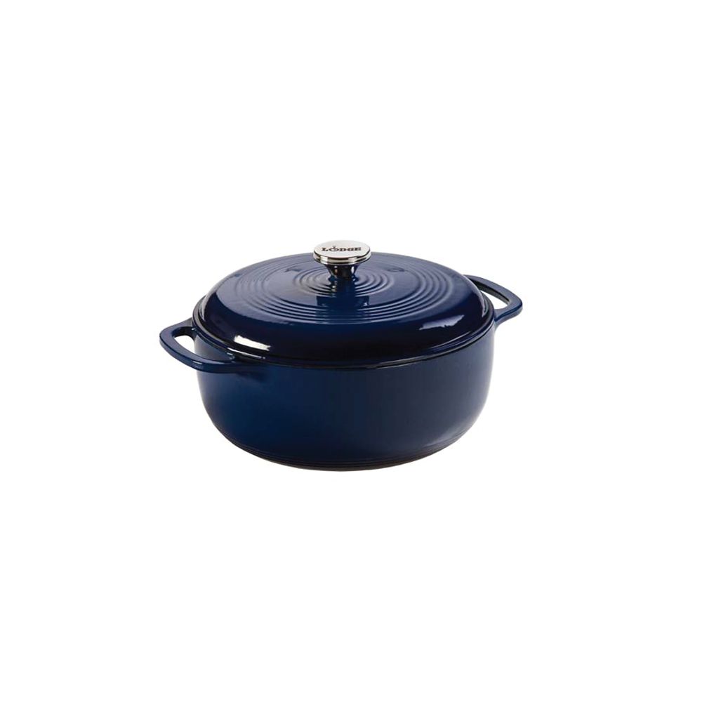 Lodge Enamel Dutch Oven, 6Qt, Indigo The Home Depot Canada