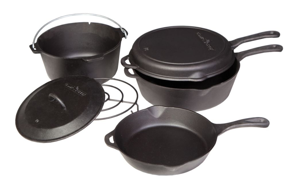 Camp Chef 6 Piece Cast Iron Cooking Set The Home Depot Canada   P 1001156733 