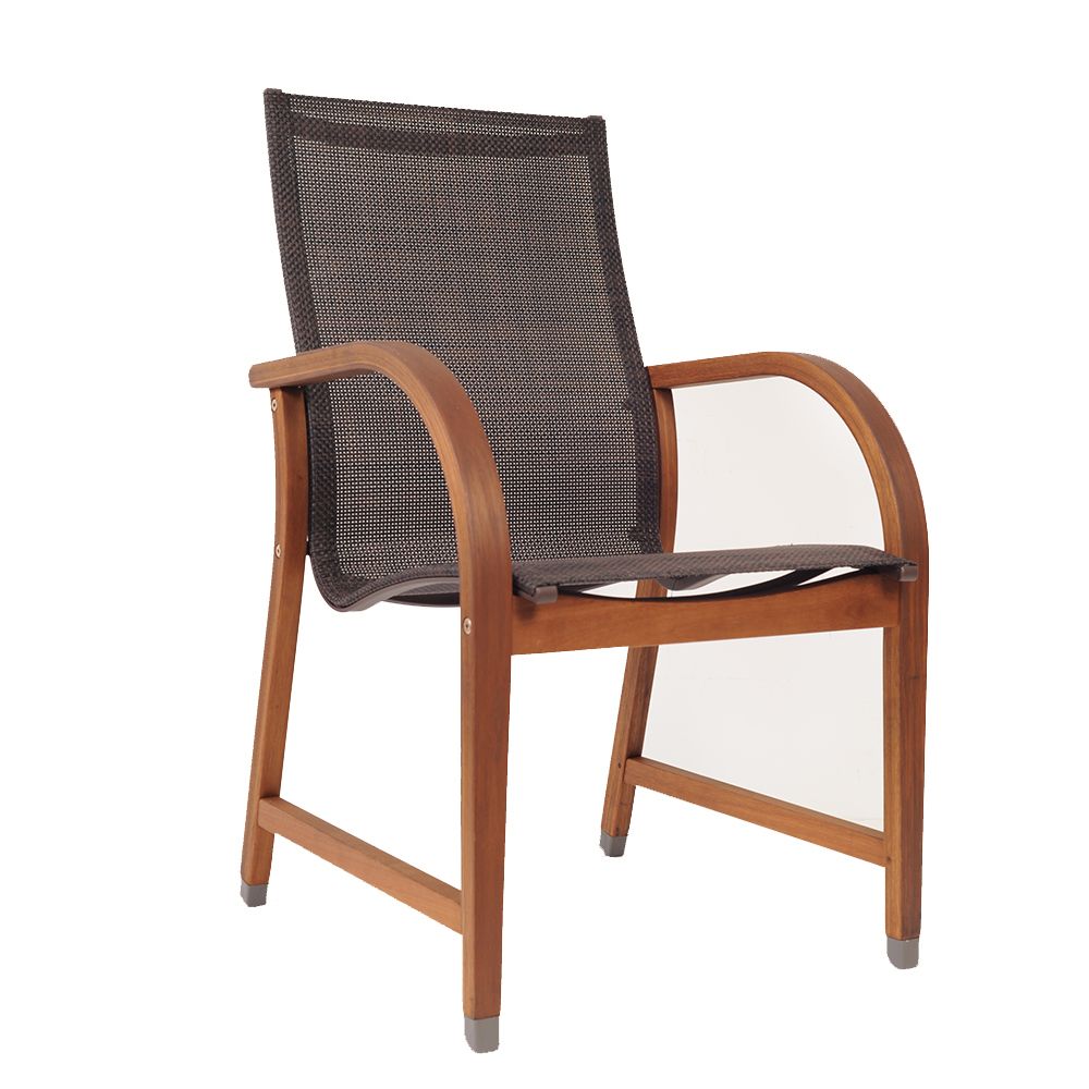 Patio Chairs The Home Depot Canada Ia Bahamas 4 Piece Eucalyptus Patio Armchair Set With
