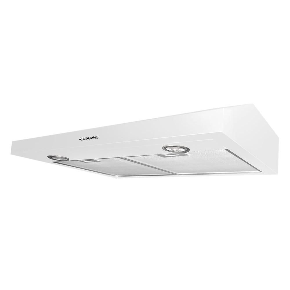 Ancona Slim Plus 30 Inch Under Cabinet Range Hood In White The Home   P 1001157389 