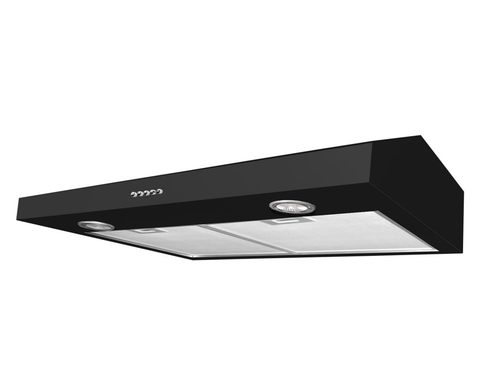 Ancona Slim Plus 30 inch Range Hood in Black The Home