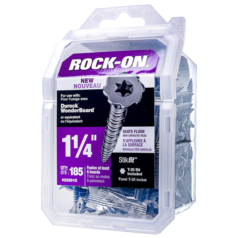 ROCK-ON 1-1/4- Inch Cement Board Screws (185 Pcs) | The Home Depot Canada