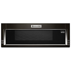 1.1 cu. ft. Low Profile Over the Range Microwave in Black Stainless Steel with Sensor Cooking