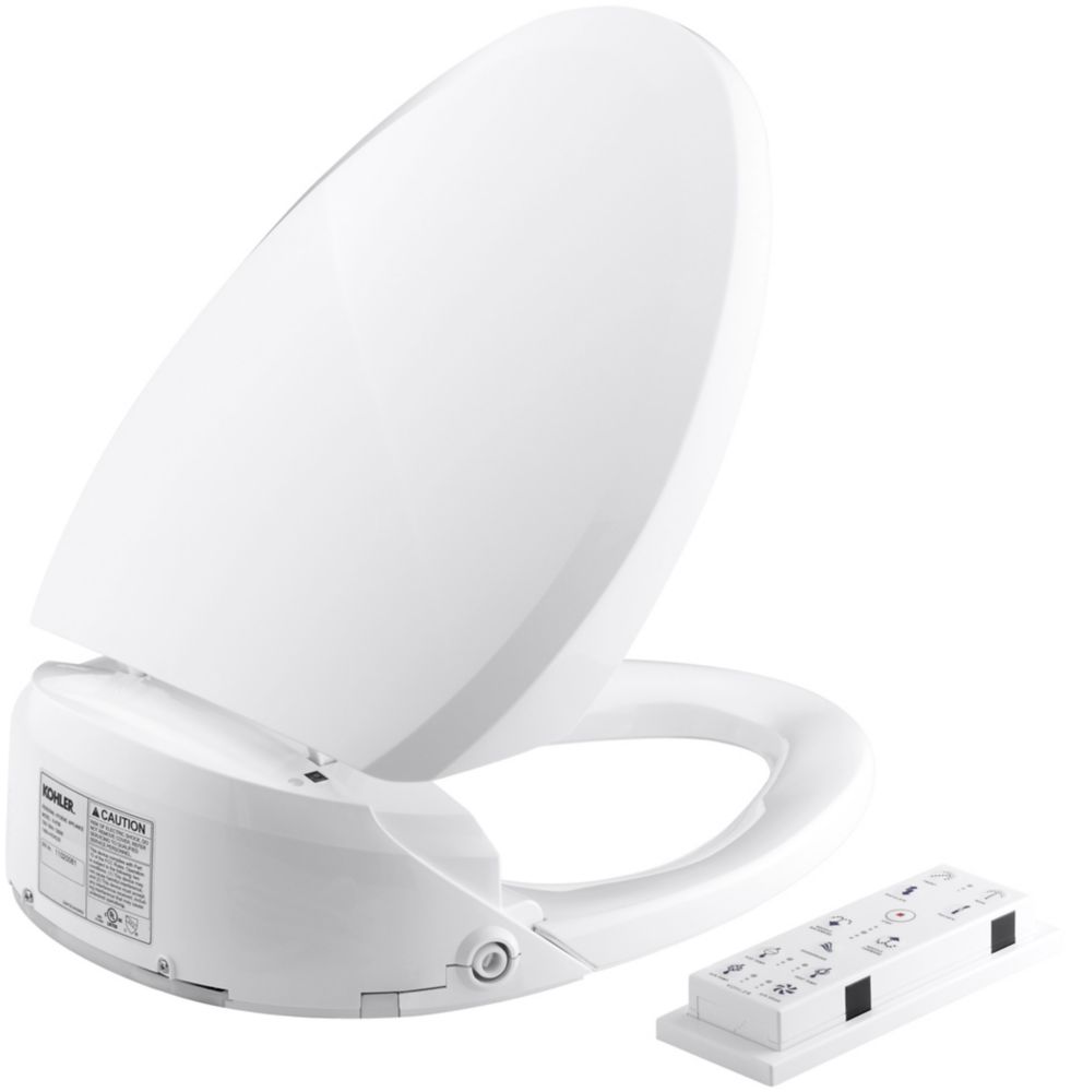 Brondell White Round Heated Bidet Toilet Seat-S1000 | The Home Depot Canada