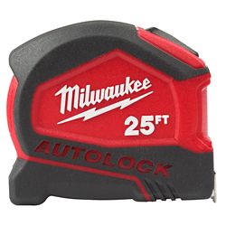Milwaukee Tool 25-Foot Compact Auto Lock Tape Measure Milwaukee Tool 25-Foot Compact Auto Lock Tape Measure