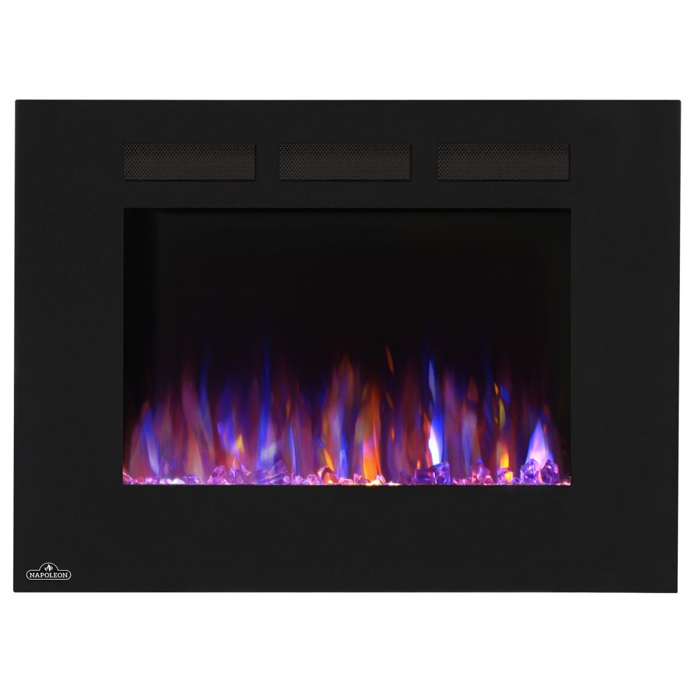 Napoleon Allure 32 Inch Linear Wall Mount Electric Fireplace The Napoleon Allure 32 Inch Linear Wall Mount Electric Fireplace
