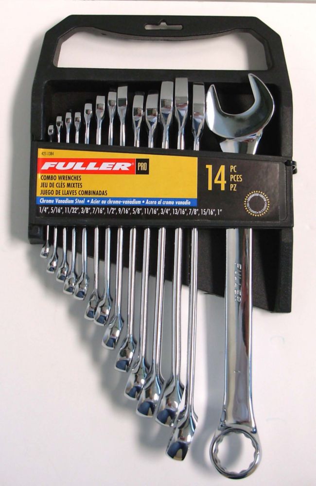 Fuller Pro Series SAE Combination Wrench Set 1/4inch to 1inch Sizes
