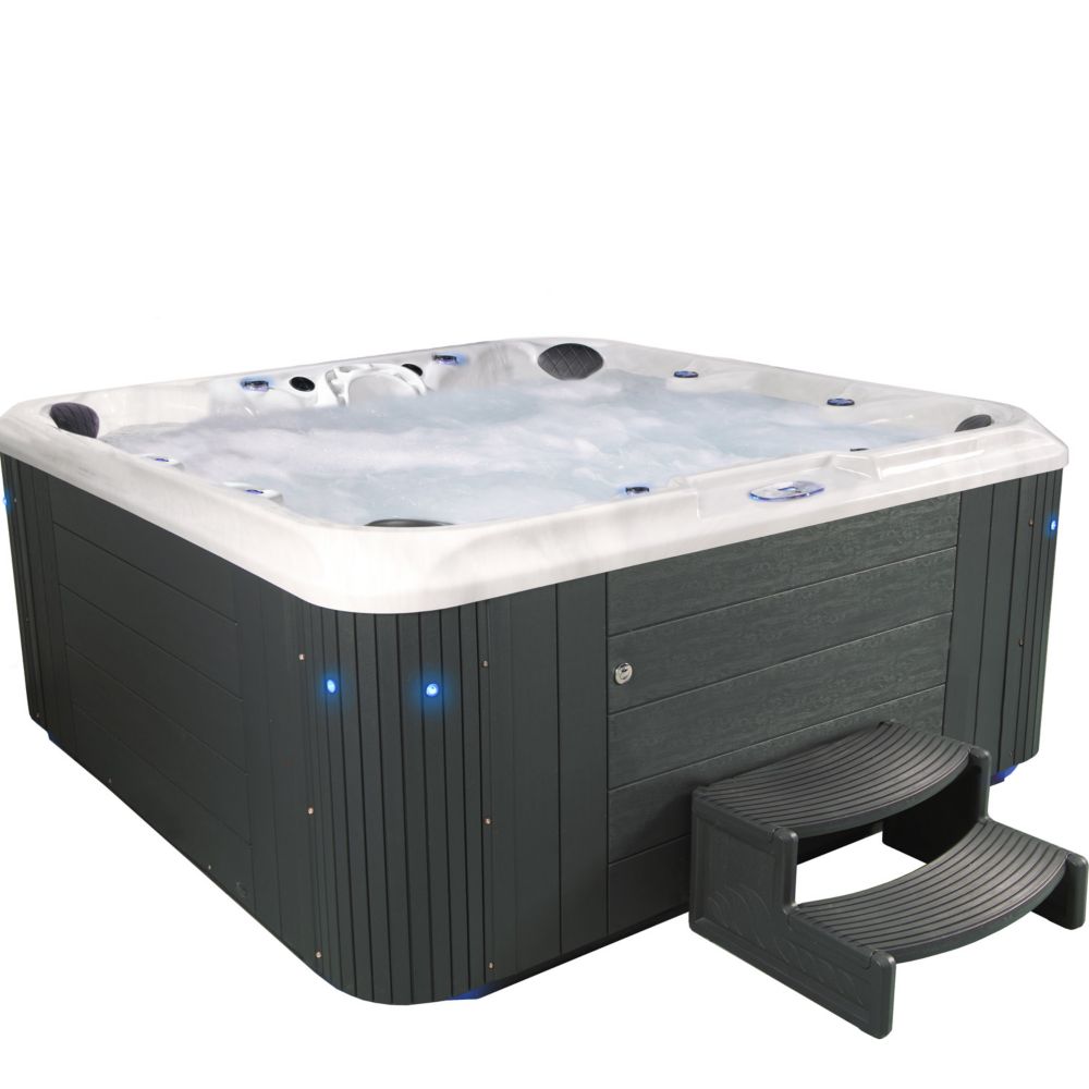 Aqualife Eminence 80 Jet Grey Acrylic Hot Tub 240V The Home Depot Canada