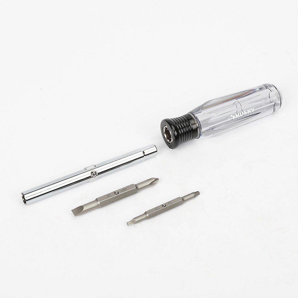 HUSKY 6-In-1 Reversible Multi-Bit Screwdriver | The Home Depot Canada