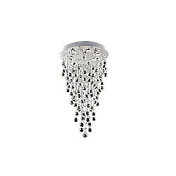 Rain Drop 18 inch 6 Light Flush Mount with Chrome Finish