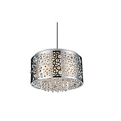 Bubbles 16 inch 6 Light Chandelier with Chrome Finish
