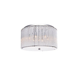 Colbert 16 inch 6 Light Flush Mount with Chrome Finish