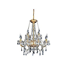 Princeton 30 inch 12 Light Chandelier with Gold Finish