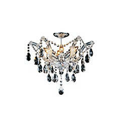Payton 20-inch 6 Light Flush Mount with Chrome Finish
