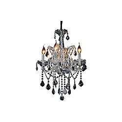Maria Theresa 18 inch 4 Light Chandelier with Chrome Finish
