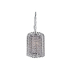 Prism 8 inch 3 Light Mini Pendant with Chrome Finish