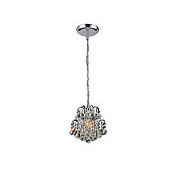 Blossom 9 inch 1 Light Mini Pendant with Chrome Finish