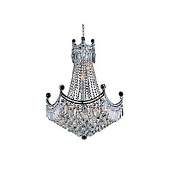 Amanda 24 inch 11 Light Chandelier with Chrome Finish