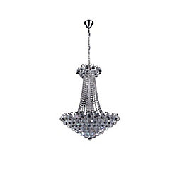 Glimmer 24 inch 11 Light Chandelier with Chrome Finish