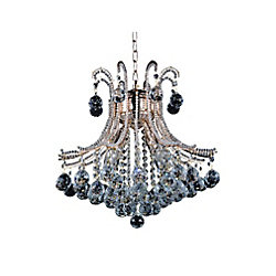 Idyllic 19 inch 4 Light Chandelier with Chrome Finish
