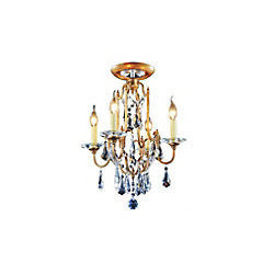 Electra 17 inch 4 Light Flush Mount with Oxidized Bronze Finish