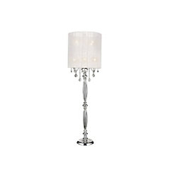 Sheer 24 inch 8 Light Floor Lamp with Chrome Finish