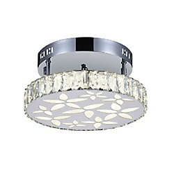 Aster 12 inch LED Flush Mount with Chrome Finish