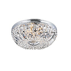 Cornelius 18 inch 4 Light Flush Mount with Chrome Finish