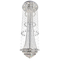 Hallway 26 inch 20 Light Flush Mount with Chrome Finish