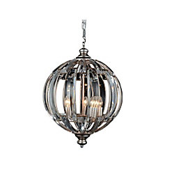 Colorado 18 inch 5 Light Chandelier with Antique Forged Silver Finish