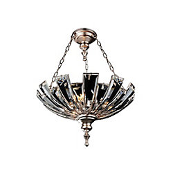 colorado 22 inch 3 Light Chandelier with Antique Forged Silver Finish