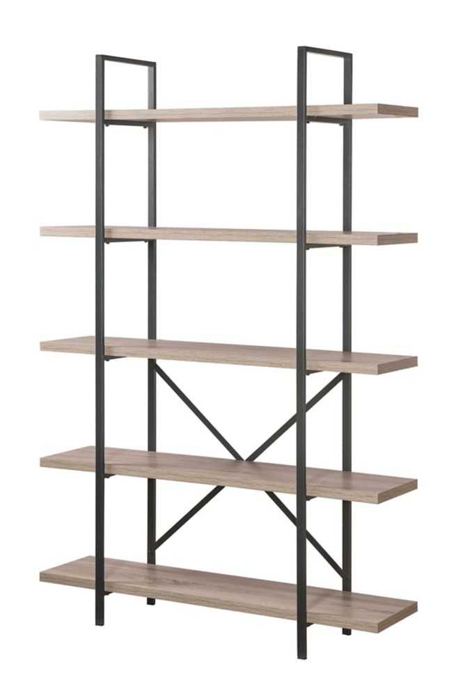 Home Decorators Collection 5-Tier Industrial Bookcase ...