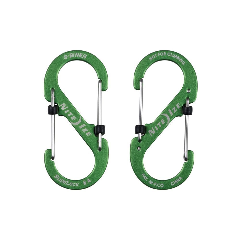 Nite Ize SBiner SlideLock Aluminum 4 Lime The Home Depot Canada