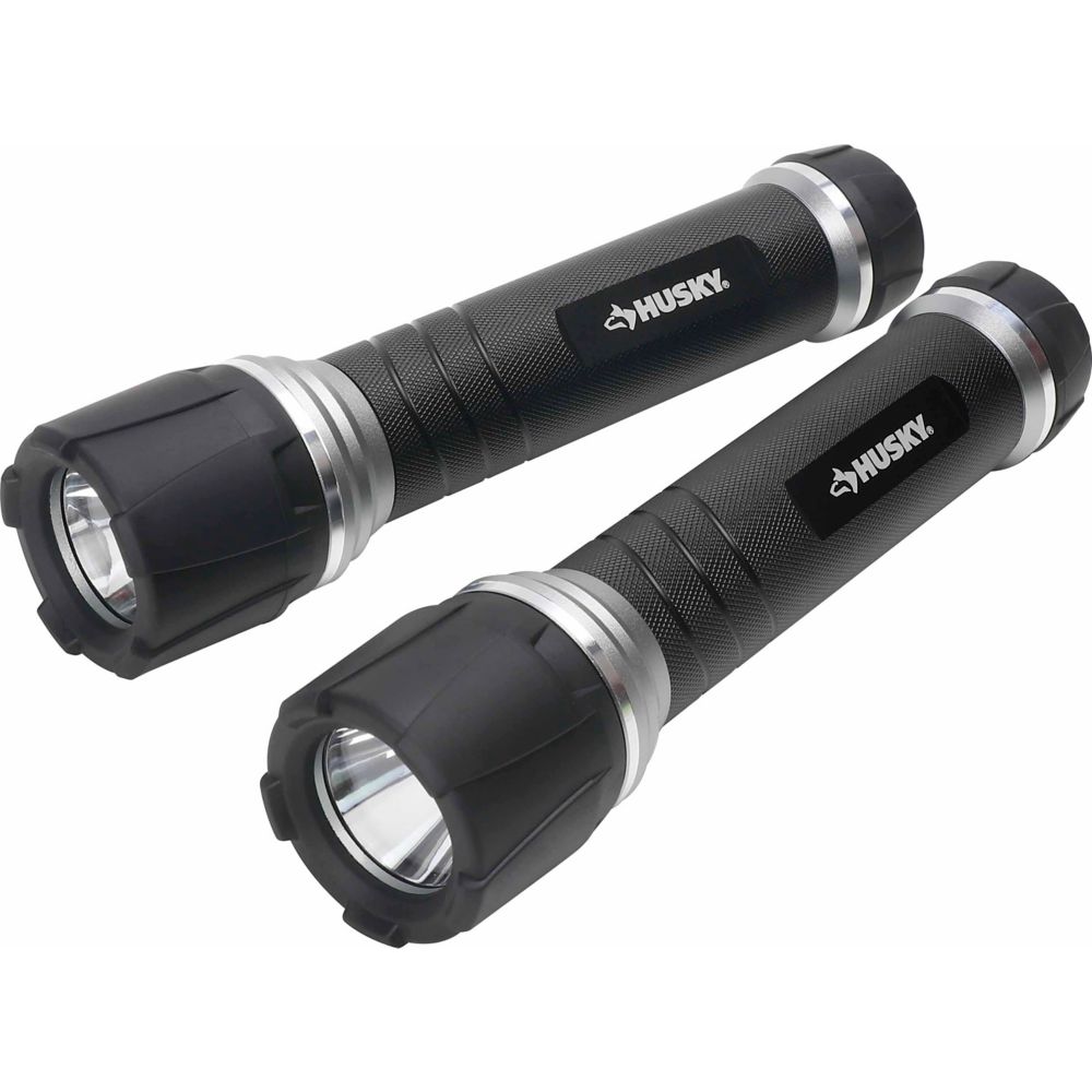 HUSKY 500Lumen AA Virtually Unbreakable Aluminum LED Flashlight in