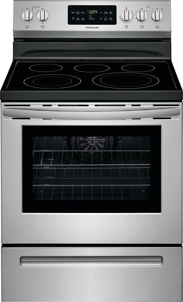 Frigidaire 30-inch 5.4 cu. ft. Electric Range with Self-Cleaning in ...