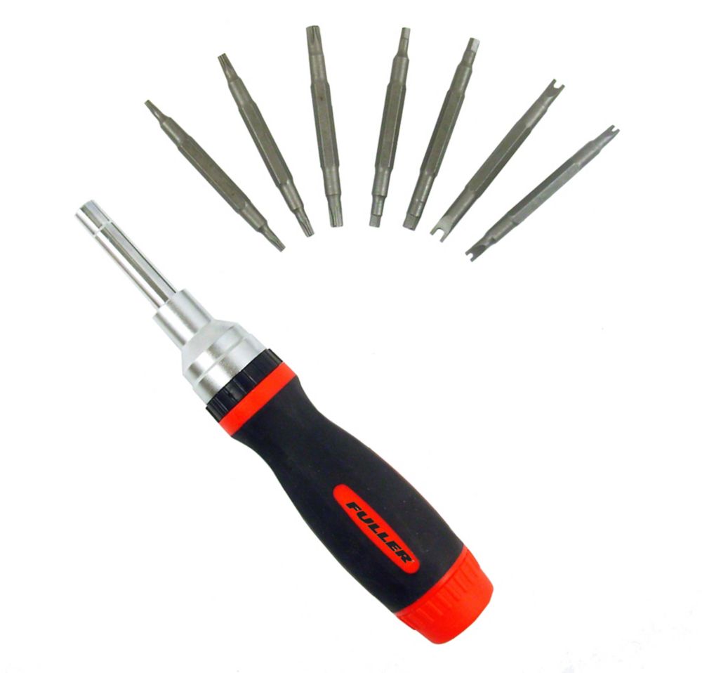 Fuller Multi-Purpose Ratcheting Screwdriver with Tamper-Proof Security ...