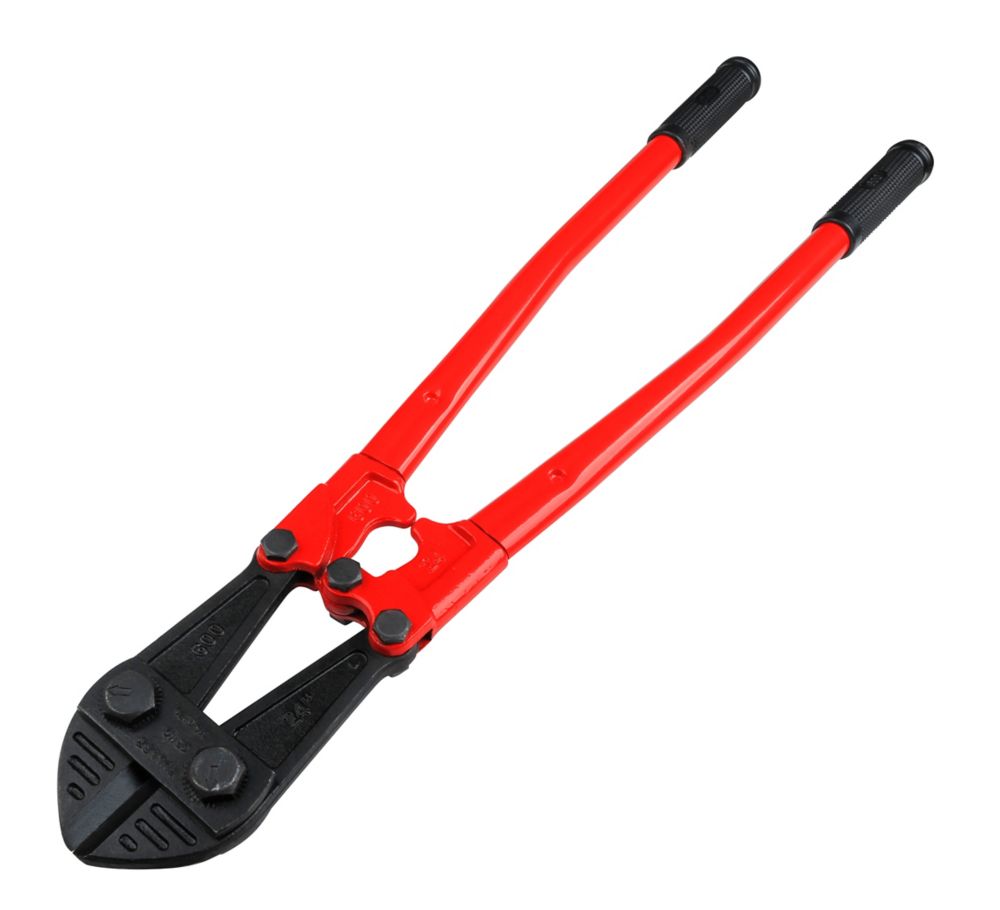 Tradespro 831724 24-Inch Bolt Cutter - High Leverage, Heat-Treated Carbon Steel, Hardened Jaws, Rubber Grips, Lifetime Warranty
