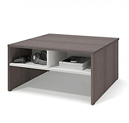 Bestar Small E 29 5 Inch Storage Coffee Table Bark Gray Bestar Small E 29 5 Inch Storage Coffee Table Bark Gray White The Home Depot Canada