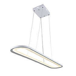 Capel 27-inch LED Chandelier with White Finish