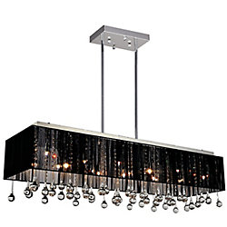Water Drop 48 inch 17 Light Chandelier with Chrome Finish