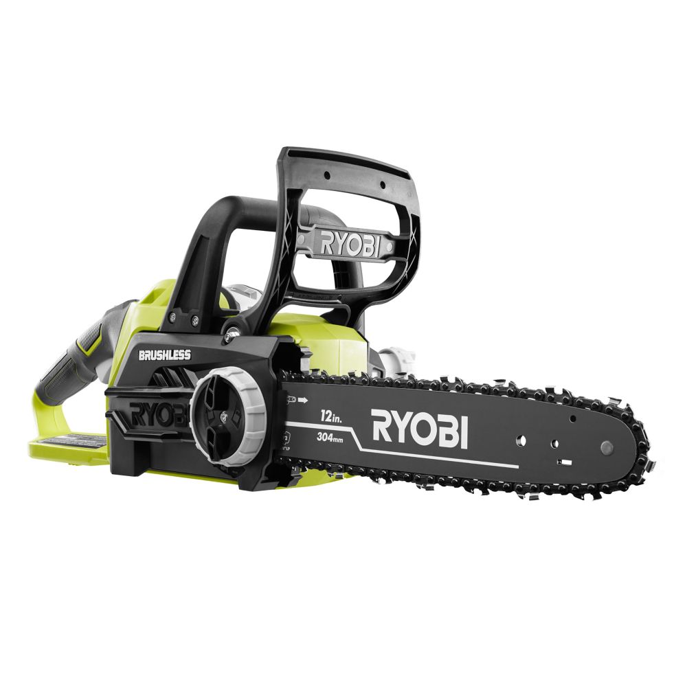 18v One 12 Inch Brushless Lithium Ion Electric Cordless Chainsaw With 4 0 Ah Battery
