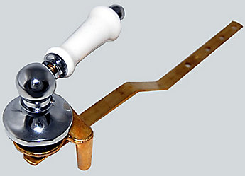 Jag Plumbing Products Toilet Tank Lever For Toto Toilets In Chrome Jag Plumbing Products Toilet Tank Lever For Toto Toilets In Chrome With Colonial White Handle Insert The Home Depot Canada