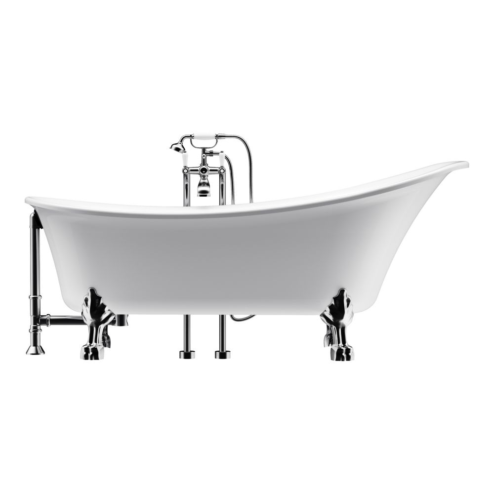 A&E Bath and Shower Achilles 69 inch Acrylic Ball and Clawfoot Slipper